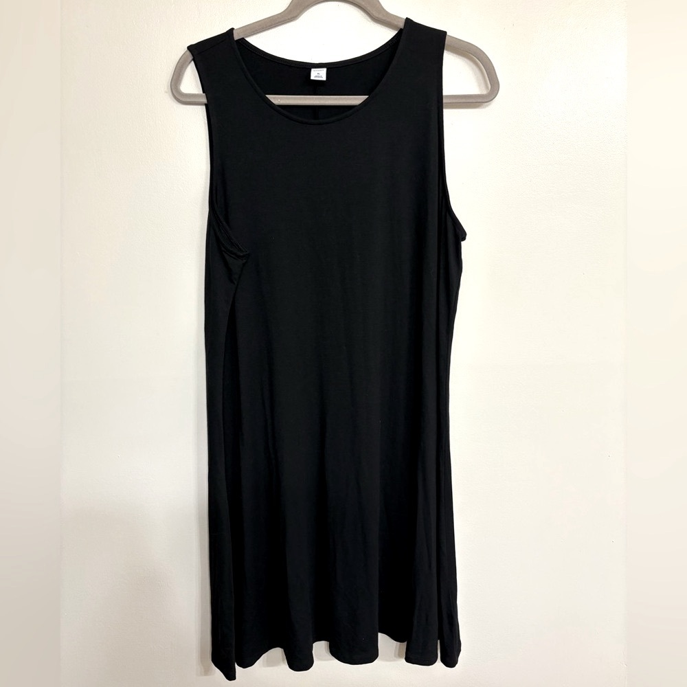 Old Navy women’s sleeveless Cotton Stretchy Black Dress
